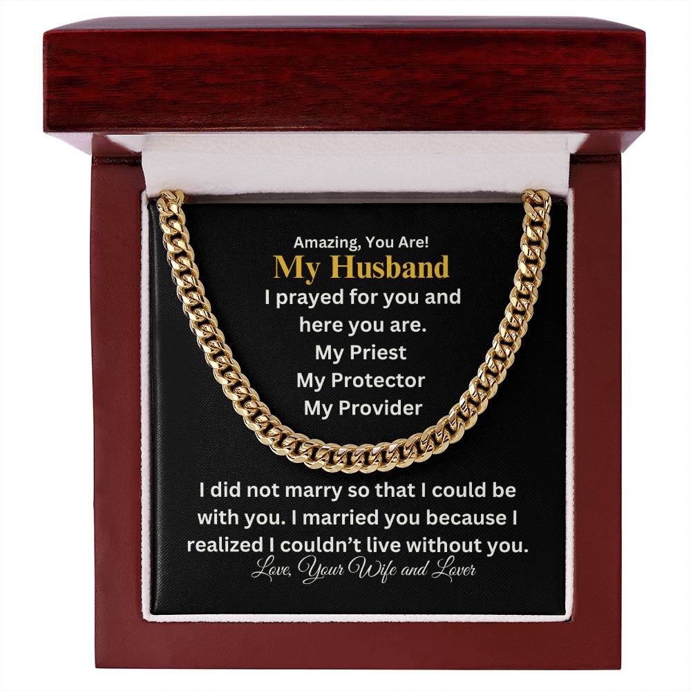 Awesome You Are | Husband | Cuban Link Chain