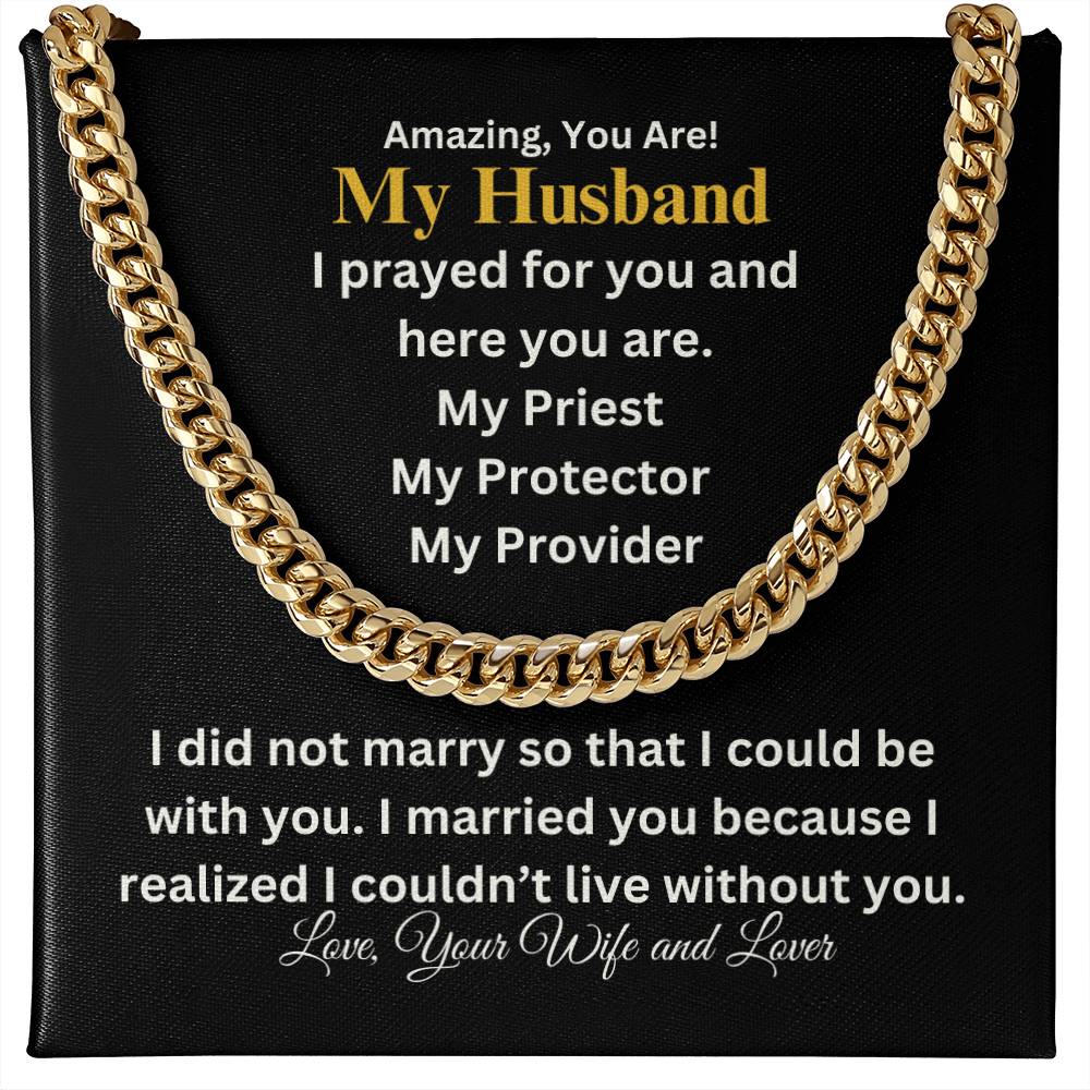 Awesome You Are | Husband | Cuban Link Chain