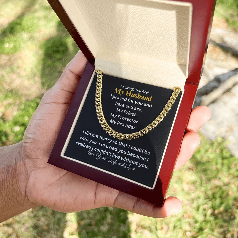 Awesome You Are | Husband | Cuban Link Chain