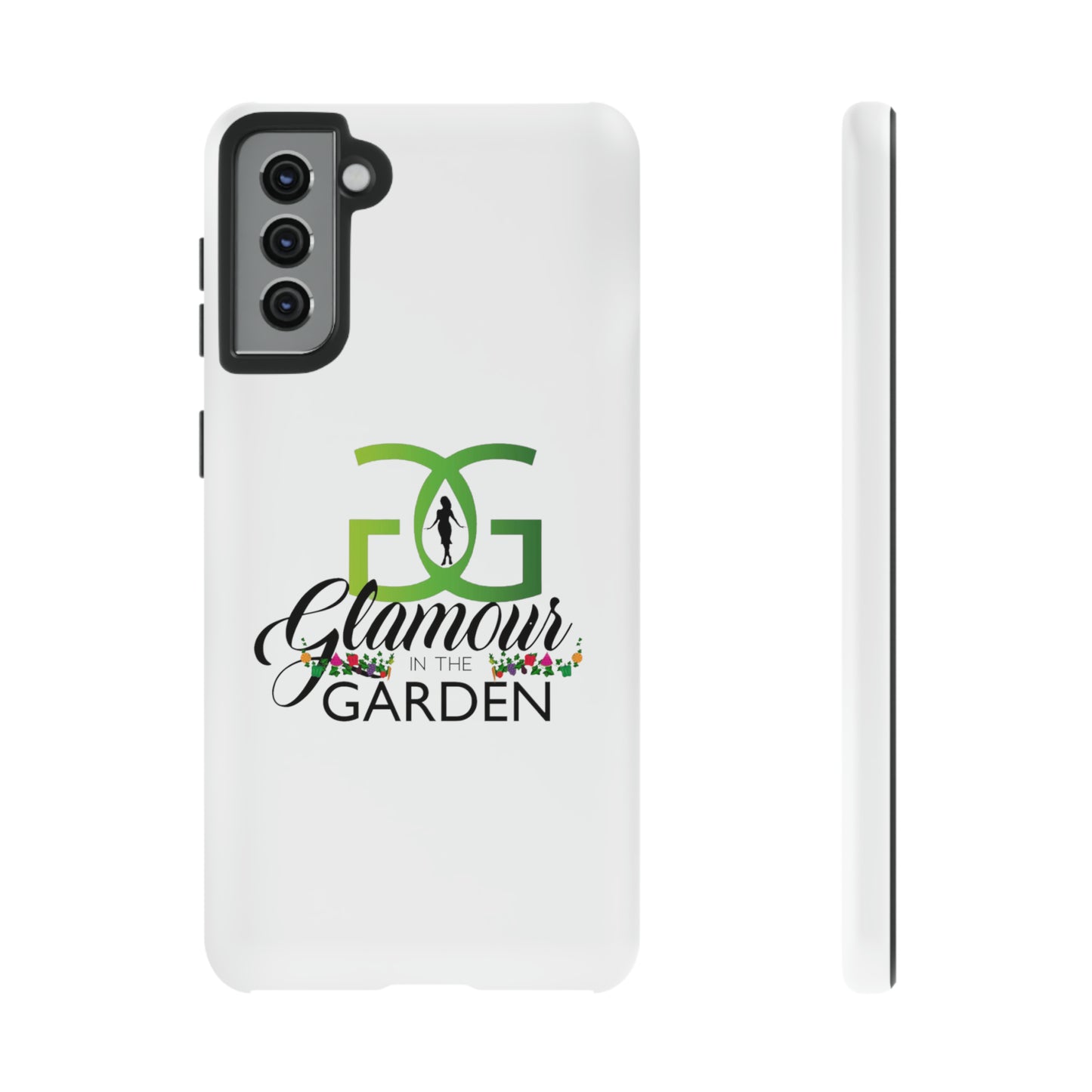 Glamour In The Garden Tough Customizable Phone Cases | Apple iPhone, Samsung Galaxy, and Google Pixel