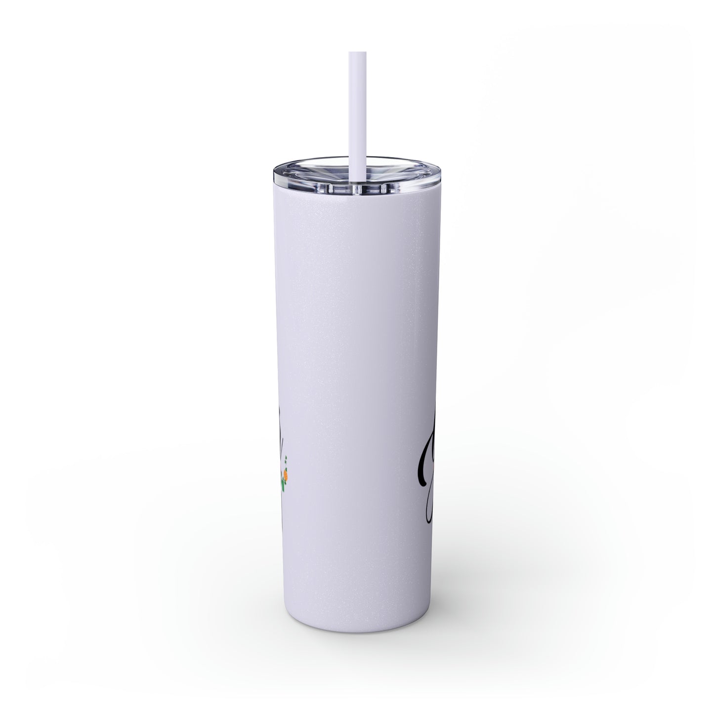 Glamour In The Garden Skinny Tumbler with Straw, 20oz