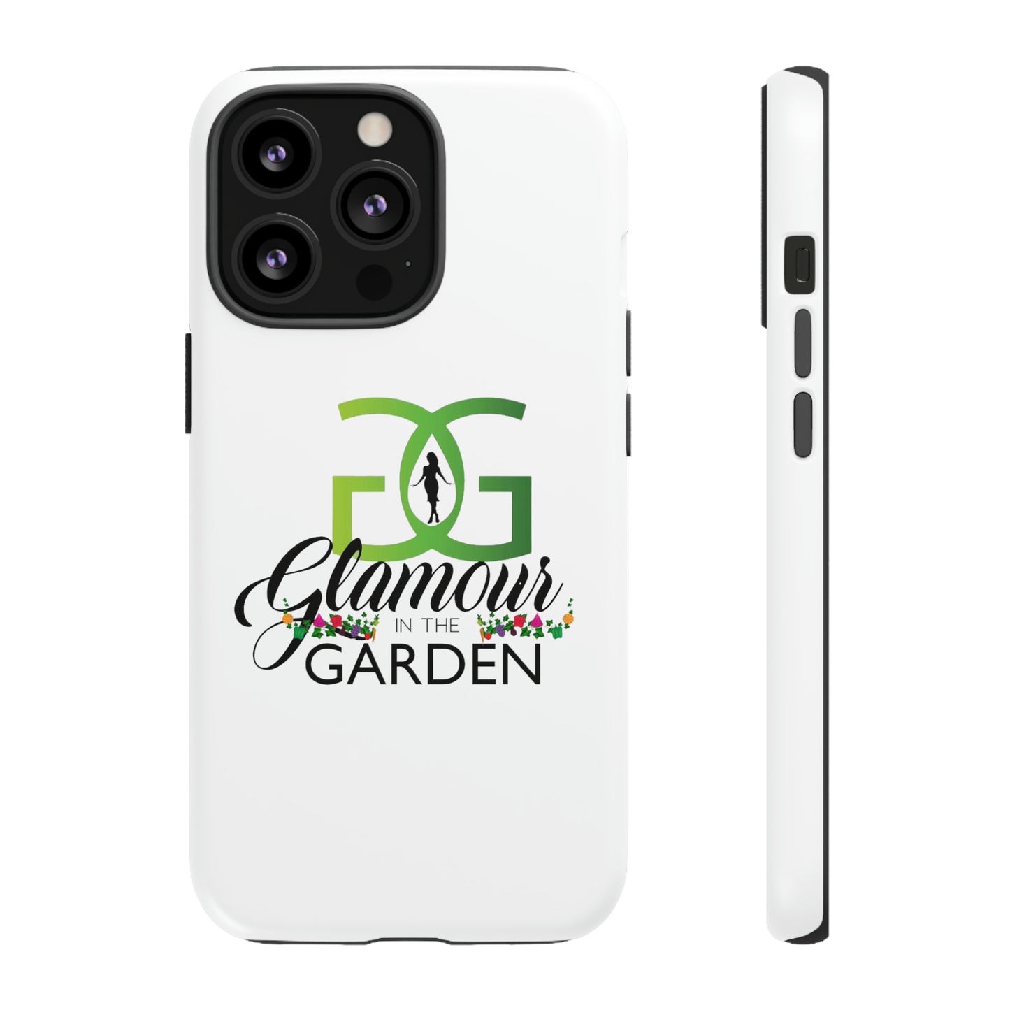Glamour In The Garden Tough Customizable Phone Cases | Apple iPhone, Samsung Galaxy, and Google Pixel