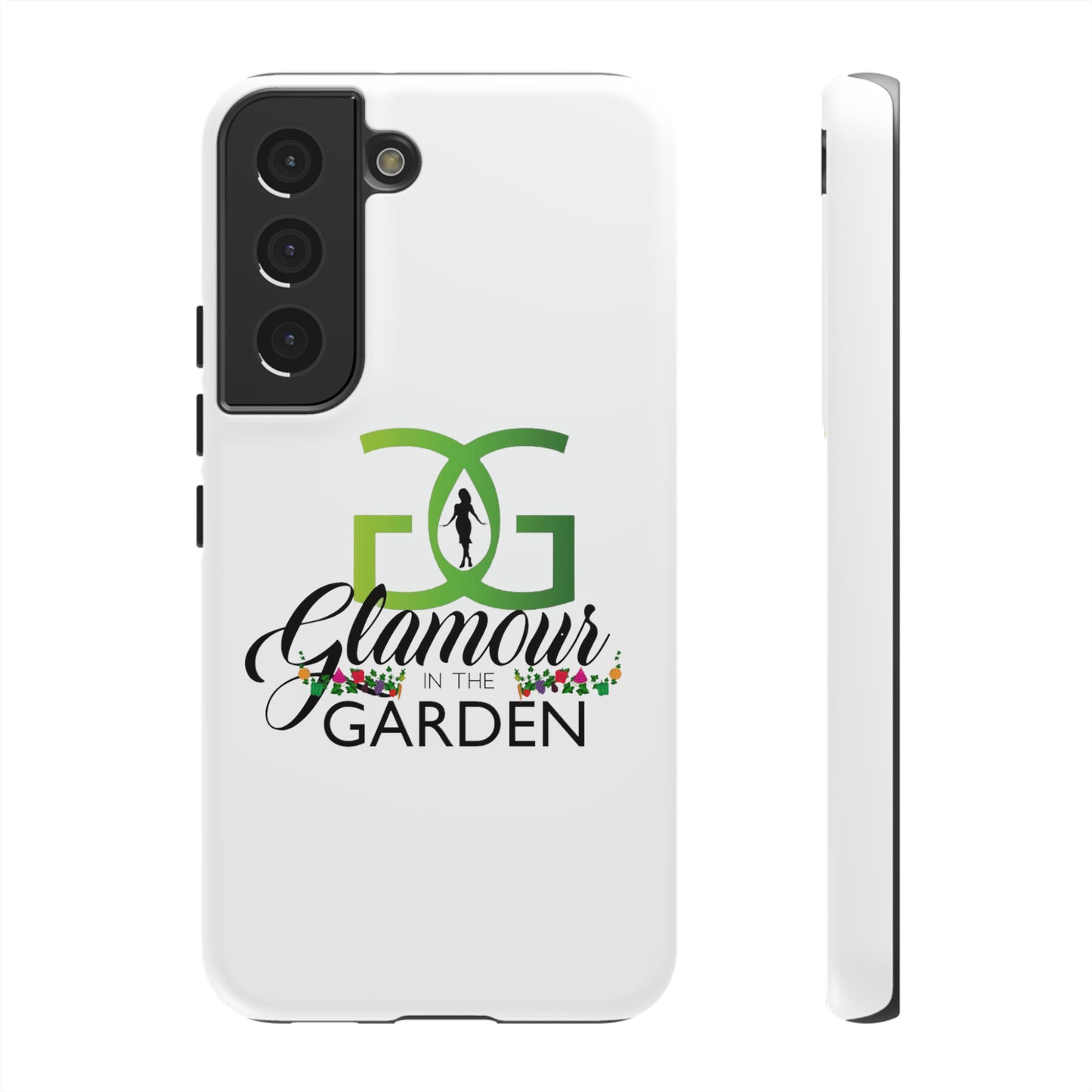 Glamour In The Garden Tough Customizable Phone Cases | Apple iPhone, Samsung Galaxy, and Google Pixel