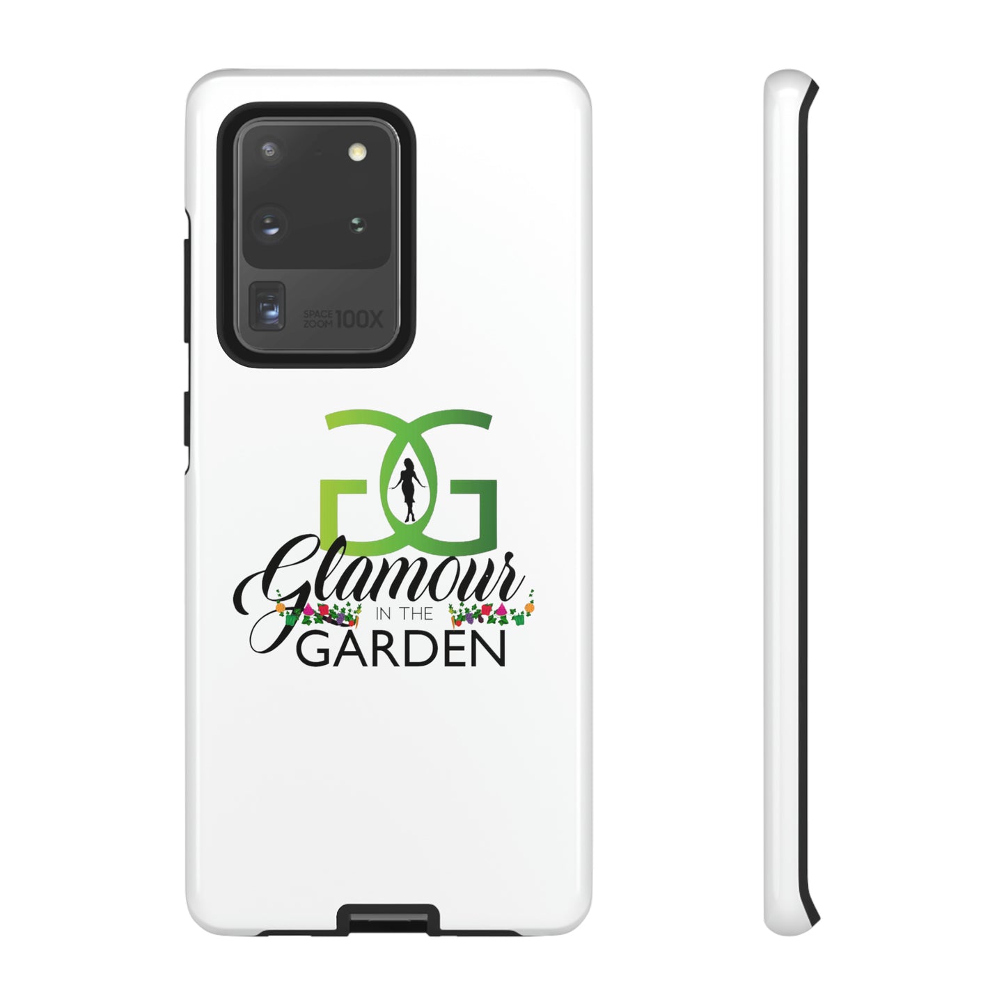 Glamour In The Garden Tough Customizable Phone Cases | Apple iPhone, Samsung Galaxy, and Google Pixel