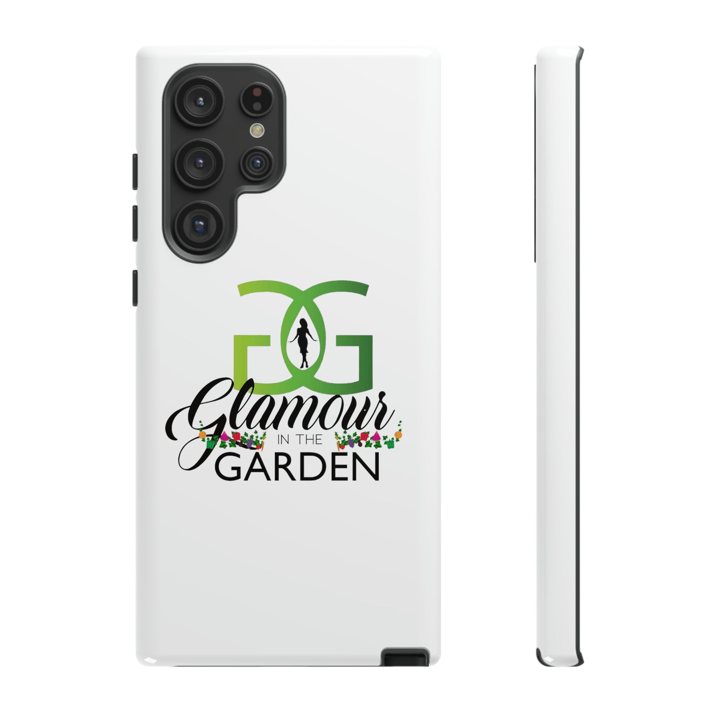 Glamour In The Garden Tough Customizable Phone Cases | Apple iPhone, Samsung Galaxy, and Google Pixel