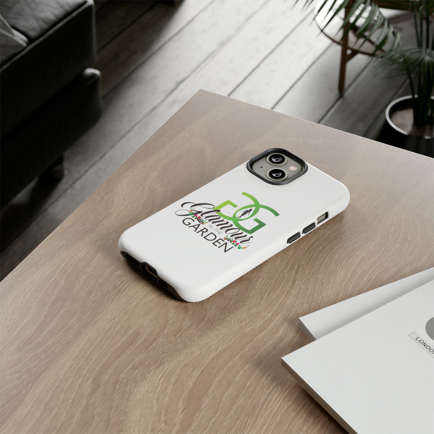 Glamour In The Garden Tough Customizable Phone Cases | Apple iPhone, Samsung Galaxy, and Google Pixel
