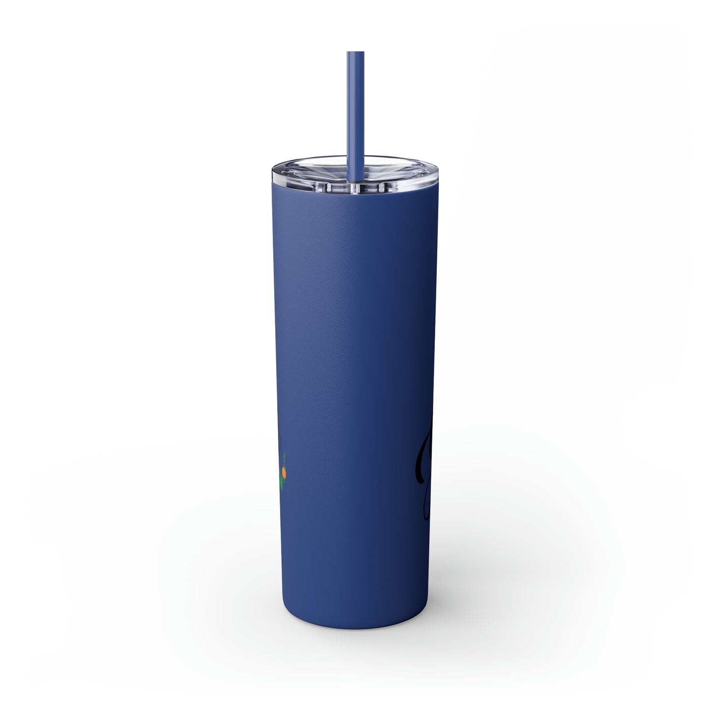 Glamour In The Garden Skinny Tumbler with Straw, 20oz