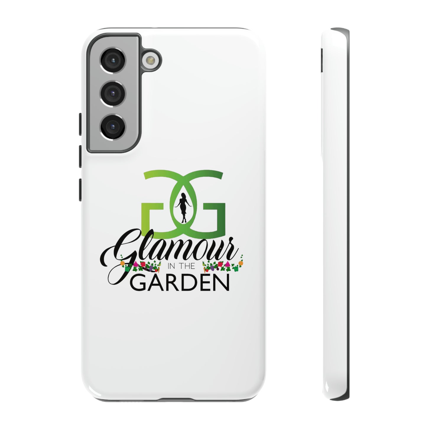 Glamour In The Garden Tough Customizable Phone Cases | Apple iPhone, Samsung Galaxy, and Google Pixel