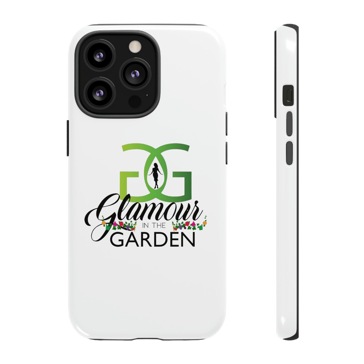 Glamour In The Garden Tough Customizable Phone Cases | Apple iPhone, Samsung Galaxy, and Google Pixel