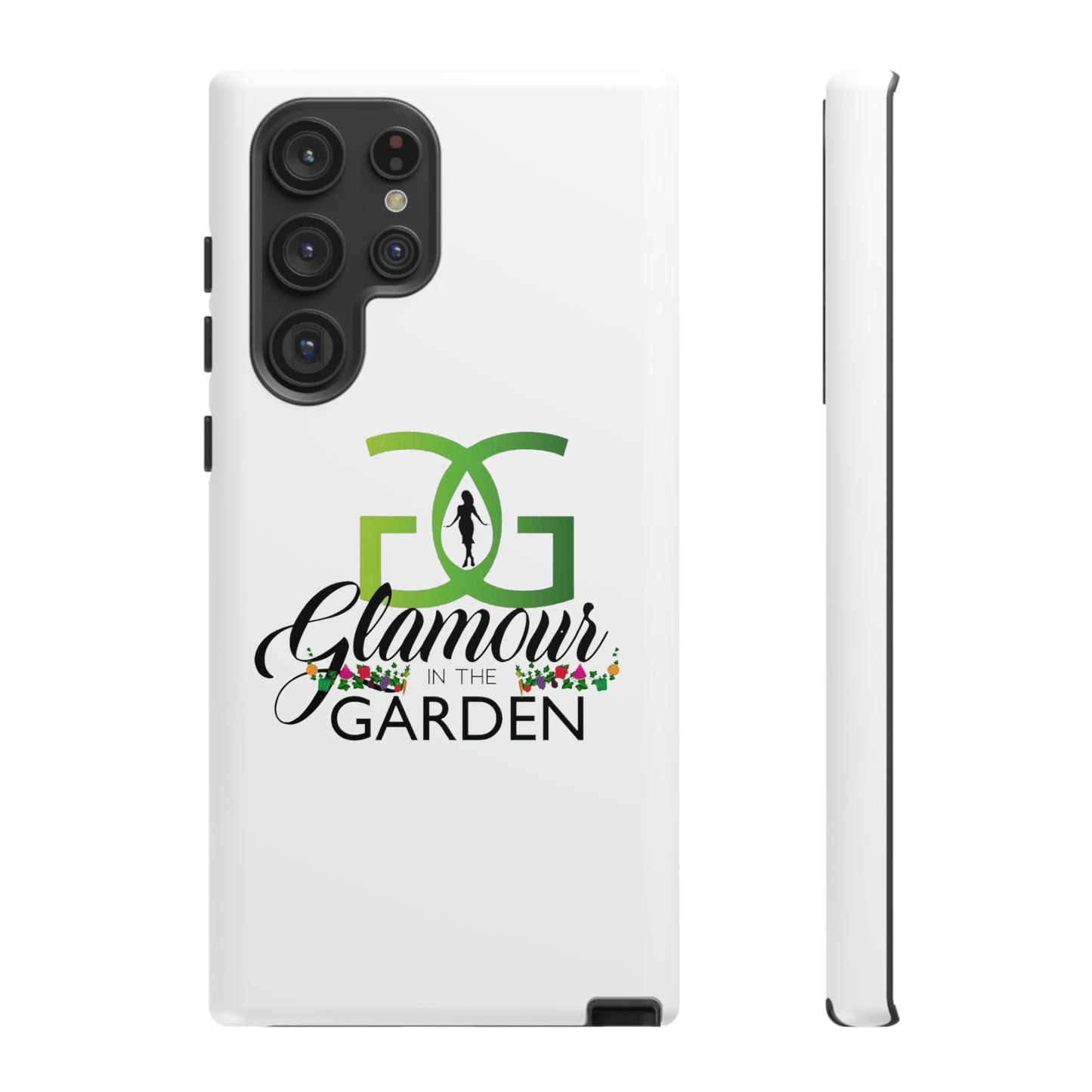 Glamour In The Garden Tough Customizable Phone Cases | Apple iPhone, Samsung Galaxy, and Google Pixel