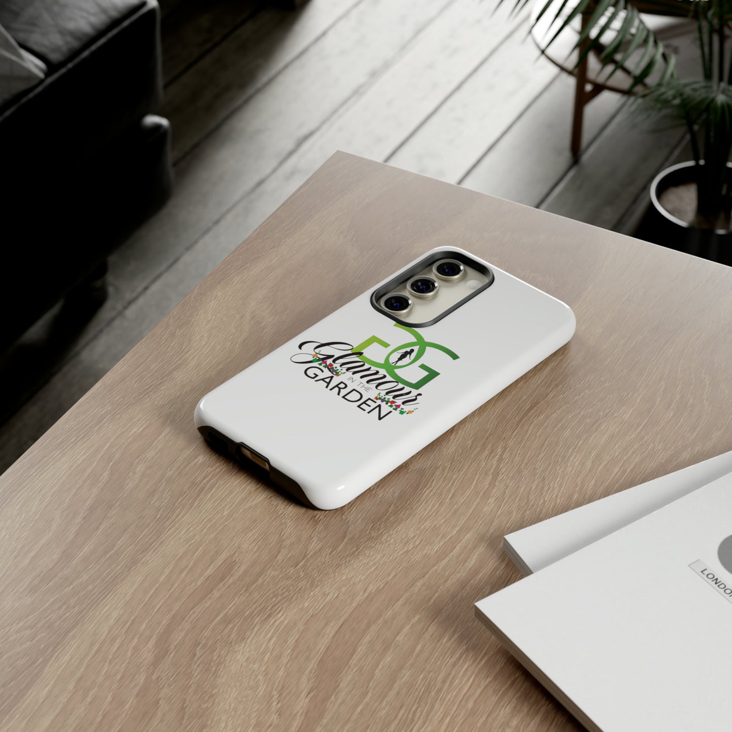 Glamour In The Garden Tough Customizable Phone Cases | Apple iPhone, Samsung Galaxy, and Google Pixel