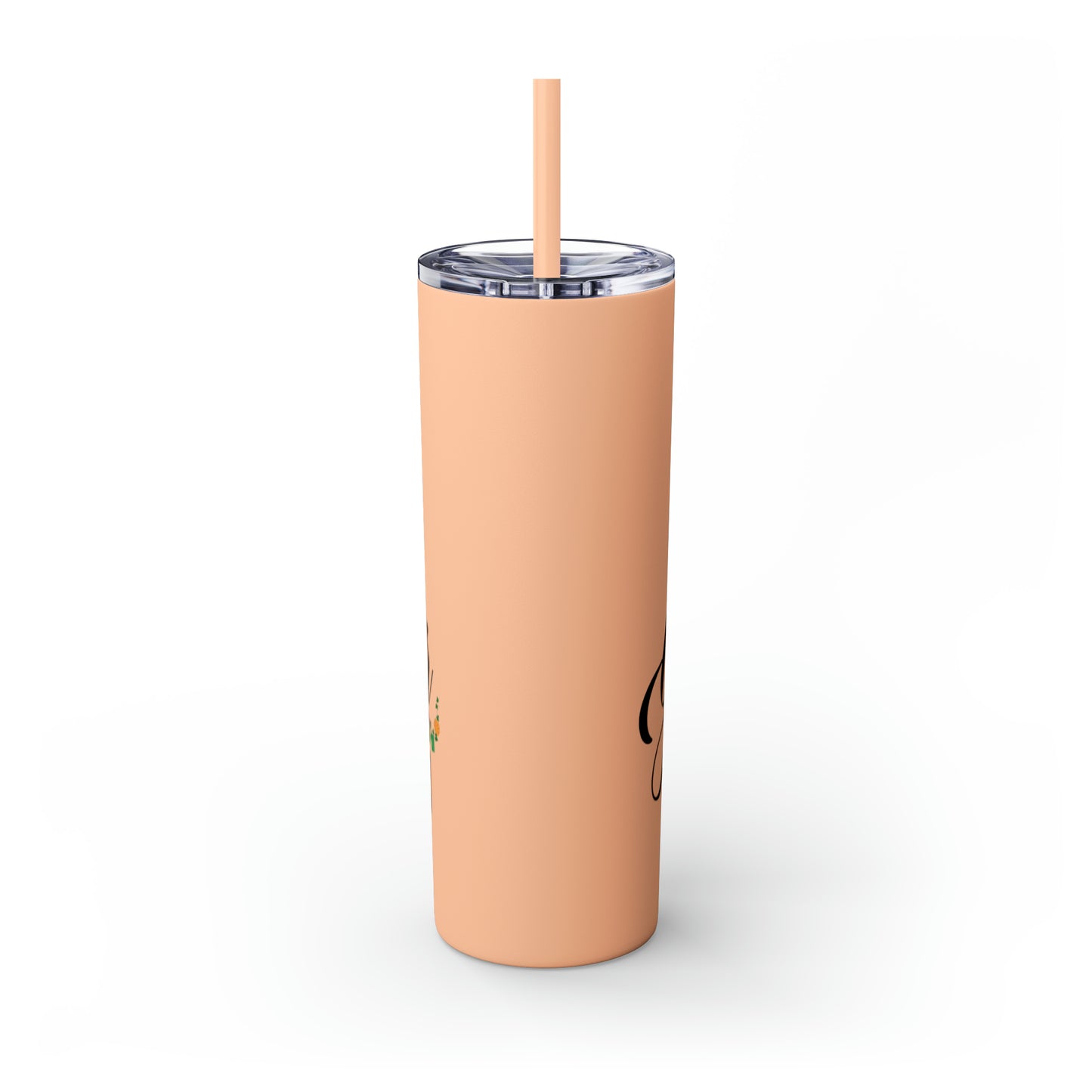 Glamour In The Garden Skinny Tumbler with Straw, 20oz