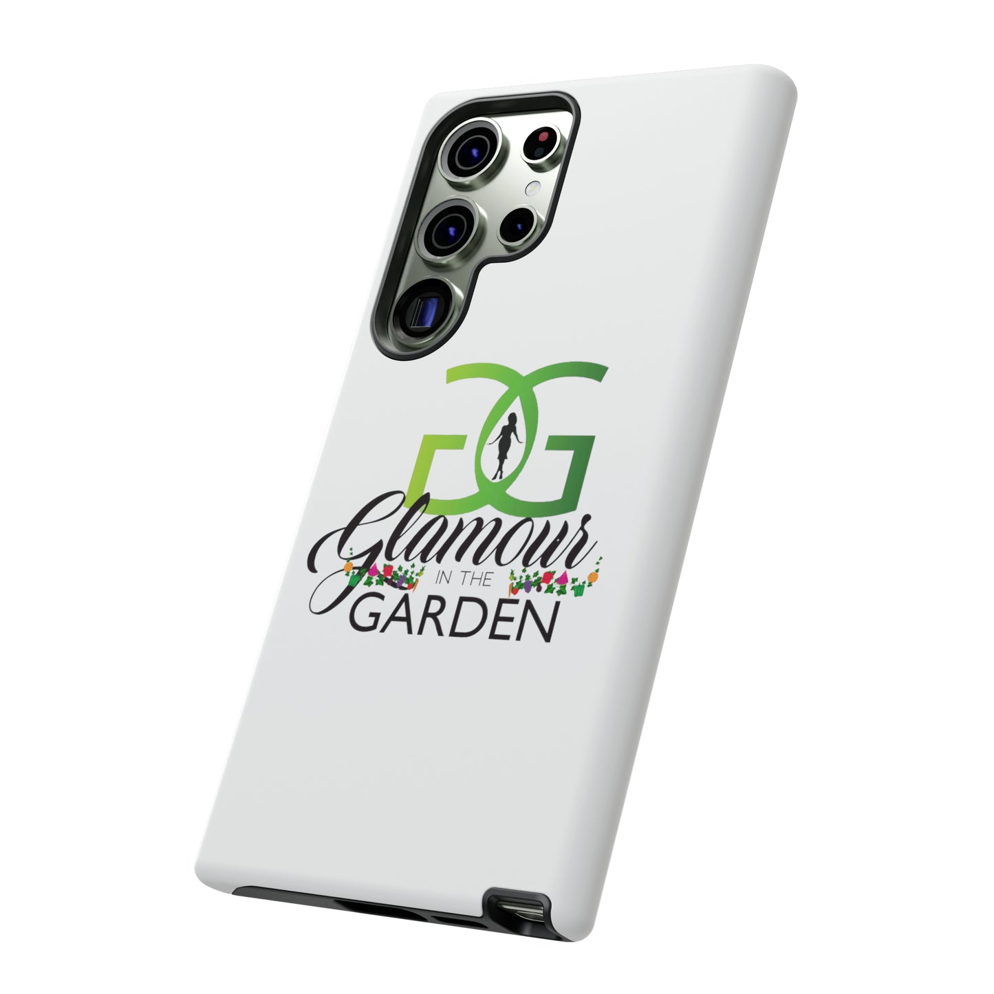 Glamour In The Garden Tough Customizable Phone Cases | Apple iPhone, Samsung Galaxy, and Google Pixel