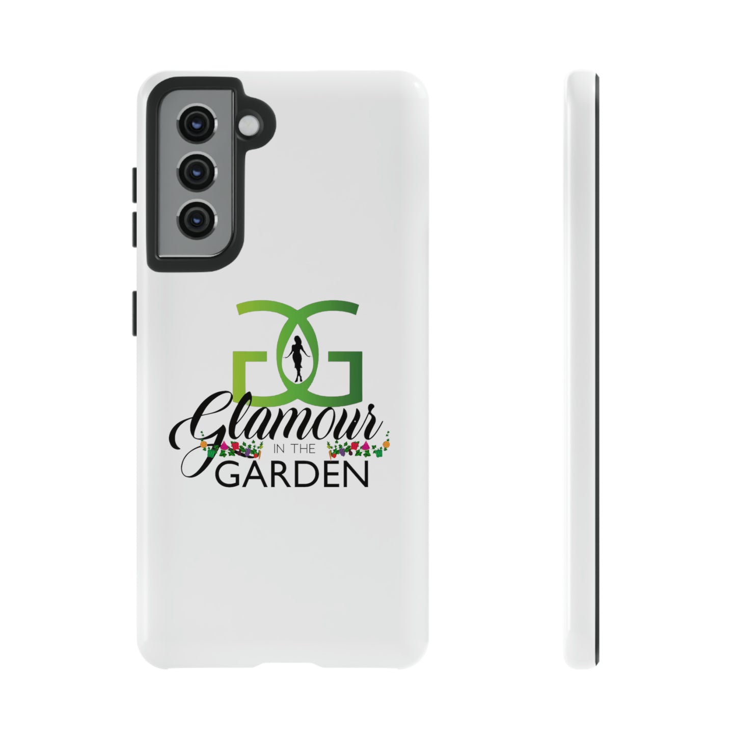 Glamour In The Garden Tough Customizable Phone Cases | Apple iPhone, Samsung Galaxy, and Google Pixel