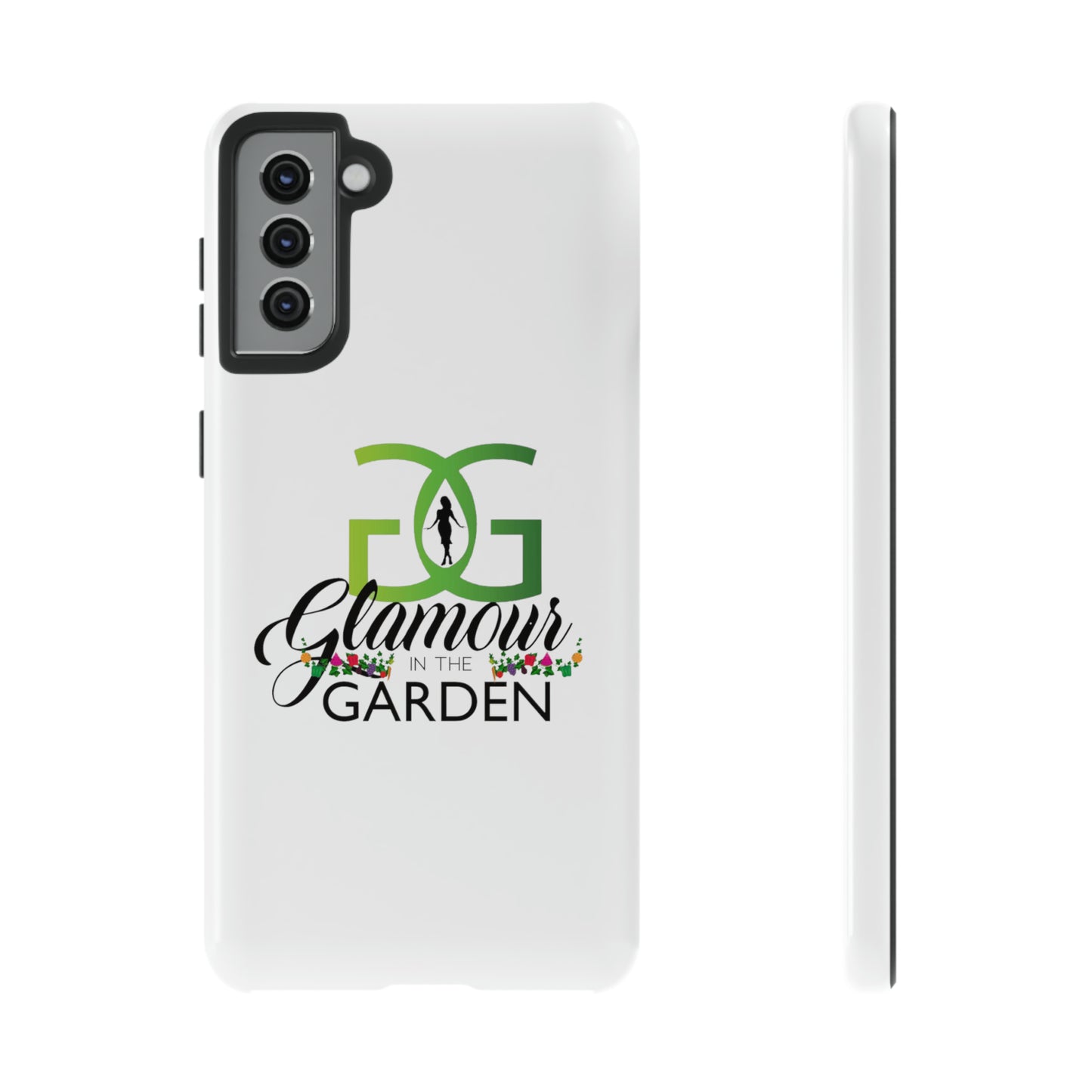Glamour In The Garden Tough Customizable Phone Cases | Apple iPhone, Samsung Galaxy, and Google Pixel