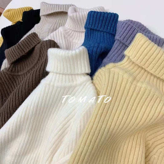 Children's Fall/Winter Western Style Knitted Inner Bottoming Shirt