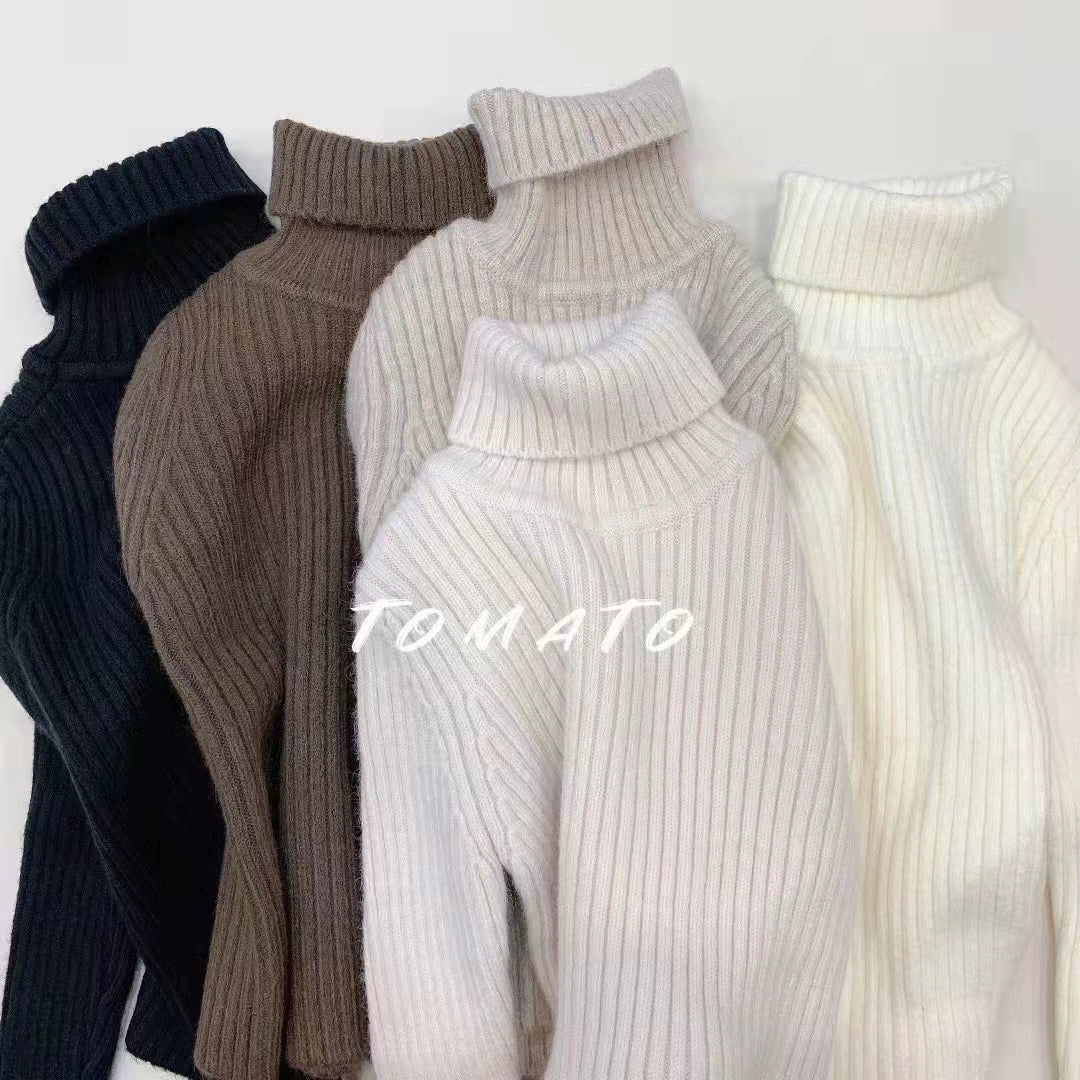 Children's Fall/Winter Western Style Knitted Inner Bottoming Shirt
