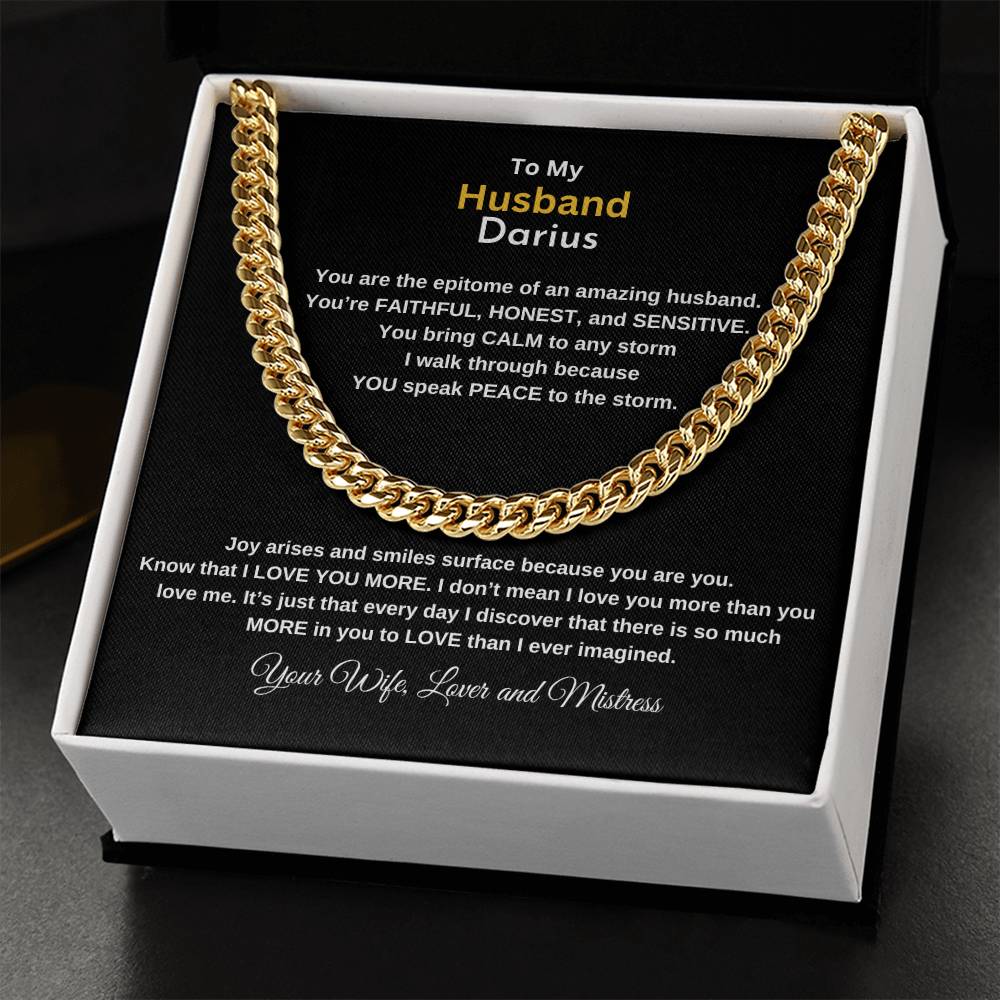 Celebrate Your Man with this Cuban Link Chain, Makes a great gift for Christmas, Celebrations, Birthdays, etc