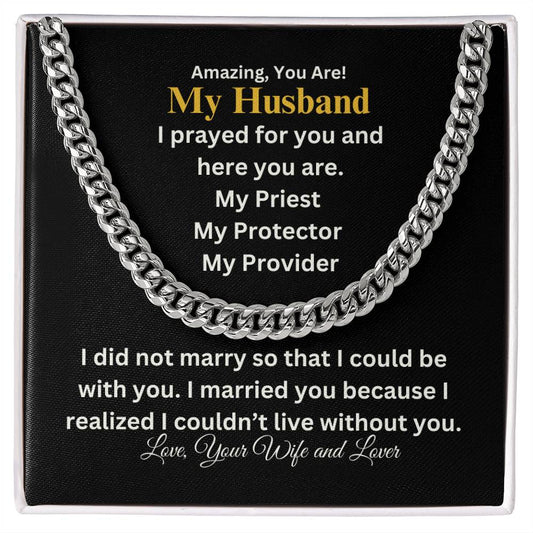 Awesome You Are | Husband | Cuban Link Chain