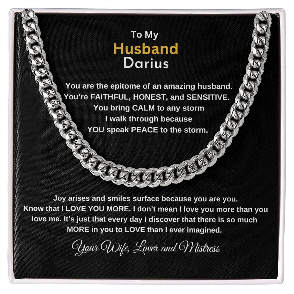 Celebrate Your Man with this Cuban Link Chain, Makes a great gift for Christmas, Celebrations, Birthdays, etc