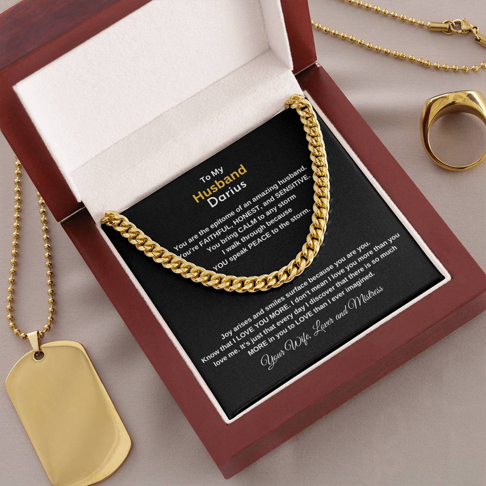 Celebrate Your Man with this Cuban Link Chain, Makes a great gift for Christmas, Celebrations, Birthdays, etc