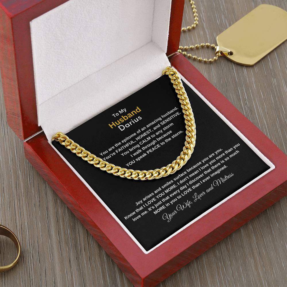 Celebrate Your Man with this Cuban Link Chain, Makes a great gift for Christmas, Celebrations, Birthdays, etc