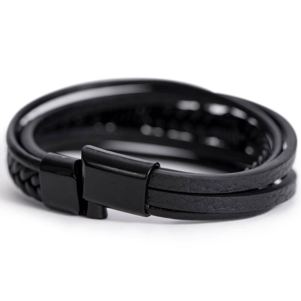 A Man's Cross Bracelet for My Son The Graduate From Mom