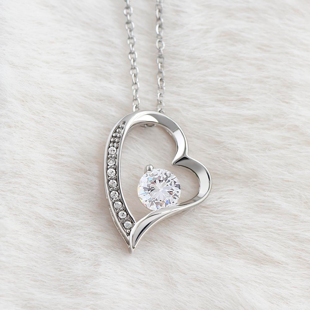 To My Beautiful Mom | I Love You - Forever Love Necklace
